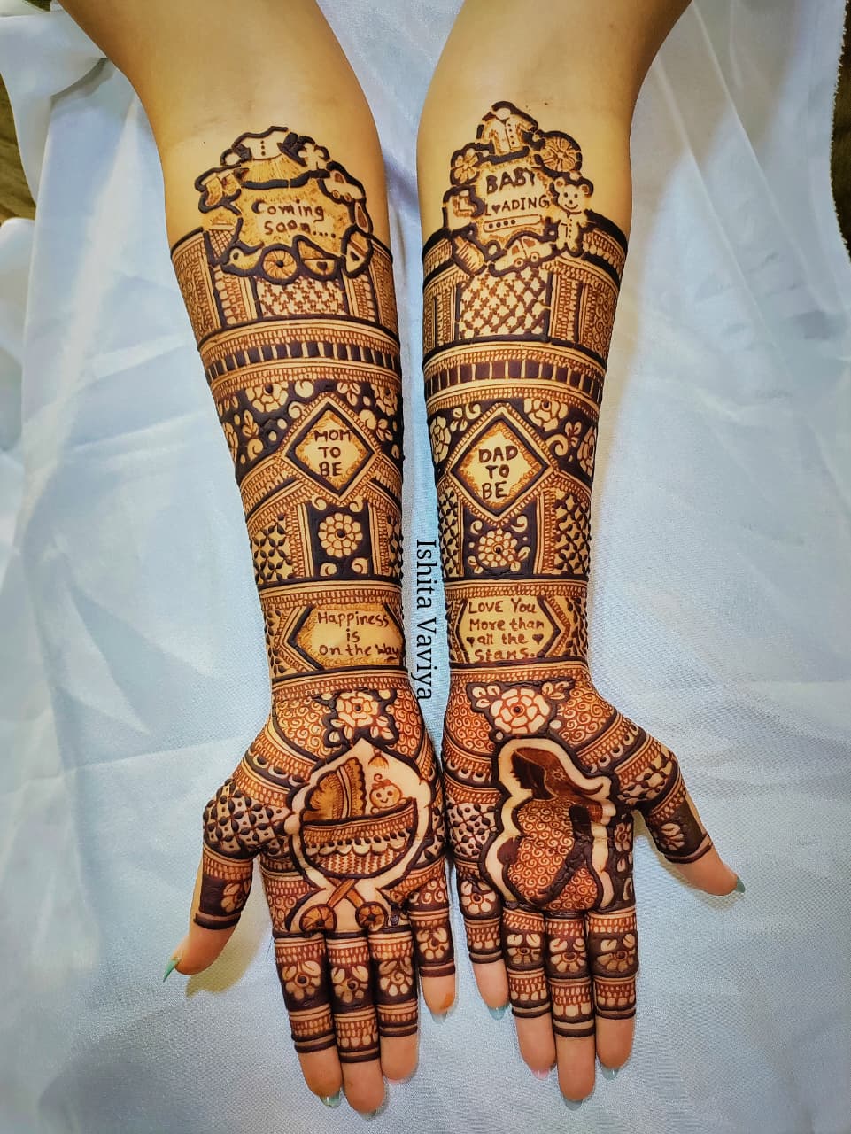 Baby Shower Mehendi Design 3